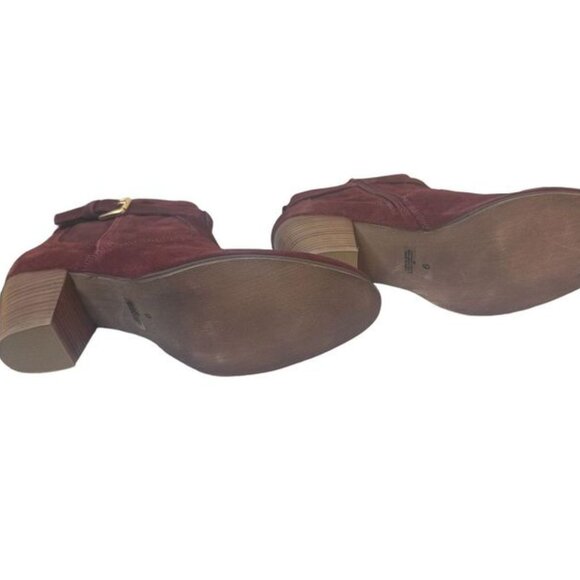 Stitch Fix Diba Women's Burgundy Sleek Suede Boots Size 7, 8, 9 NWT - Picture 4 of 8